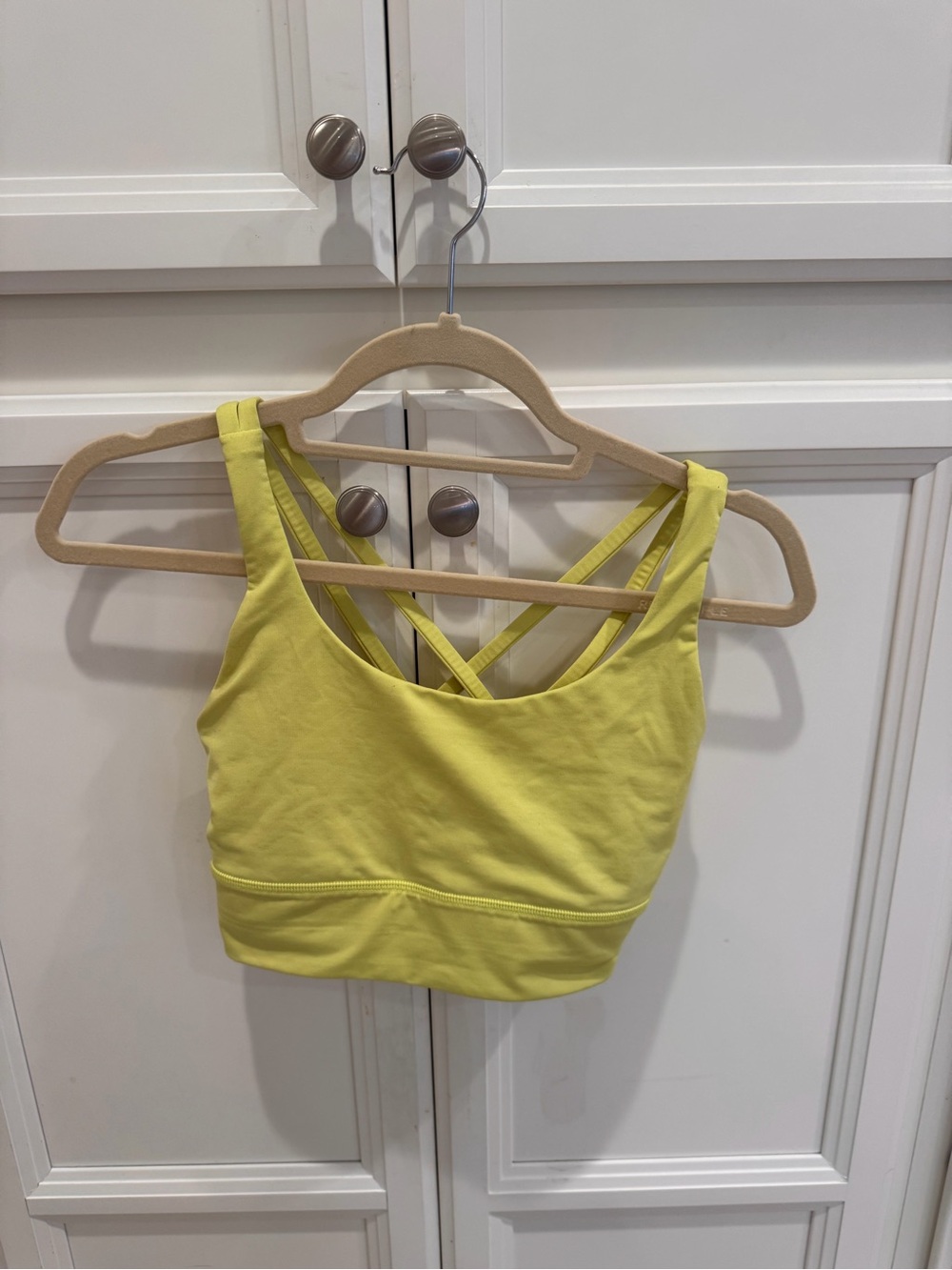 lululemon athletica Yellow Strappy Sports Bra